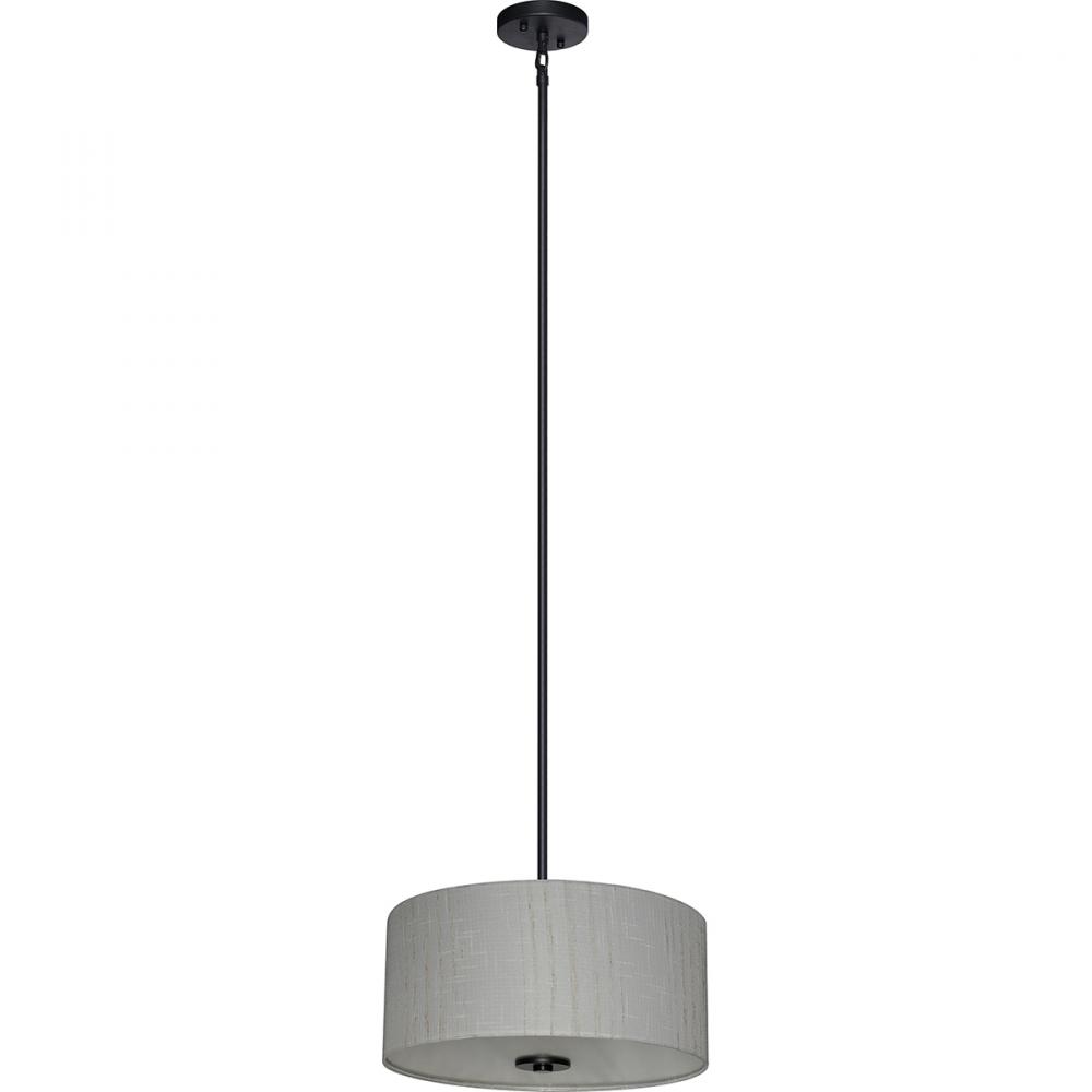 3 Light Chandelier Drum Shade