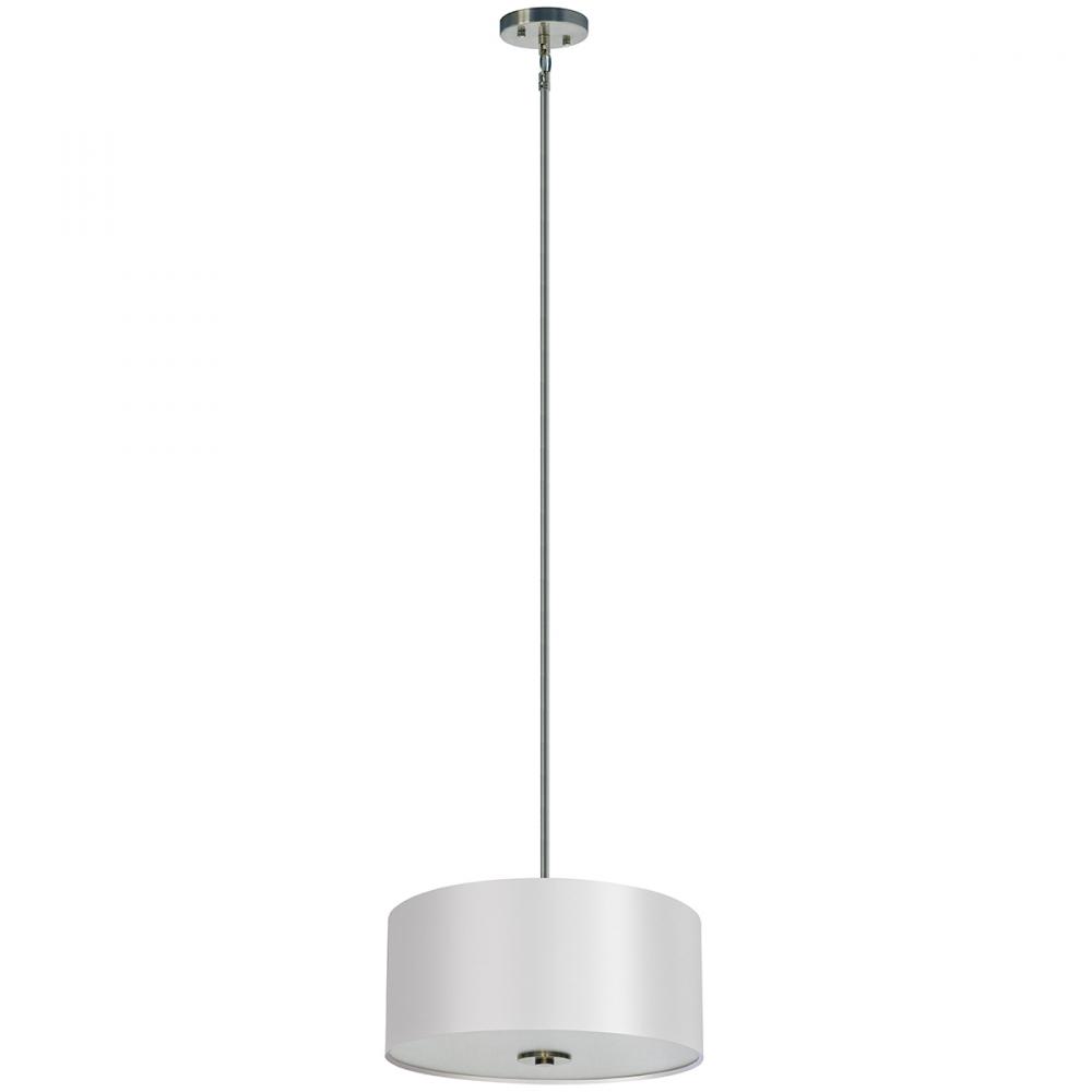 3 Light Chandelier Drum Shade