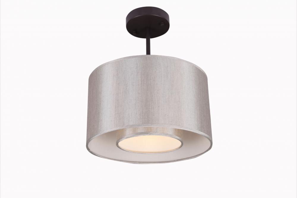 1 Light Pendant Chandelier Drum Shade