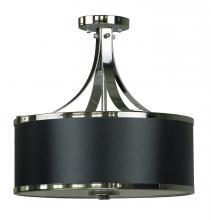 Whitfield SF2316-BSCH - 3 Light Semi Flush Drum Shade