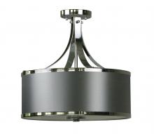 Whitfield SF2316-GYCH - 3 Light Semi Flush Drum Shade