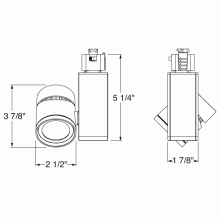 Juno T381L 35K 90CRI PDIM FL WH - Track Head