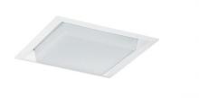 Juno 71 WH - 10&#34; Square Trim Drop Opal A19/21