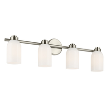 Kichler 55203NI - Shae 31&#34; 4-Light Vanity Light with White Opal Glass in Brushed Nickel