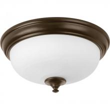 Progress P350002-020-30 - One-Light 13&#34; LED Alabaster Glass Flush Mount