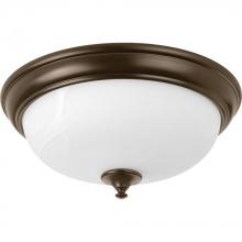 Progress P350003-020-30 - One-Light 15&#34; LED Alabaster Glass Flush Mount