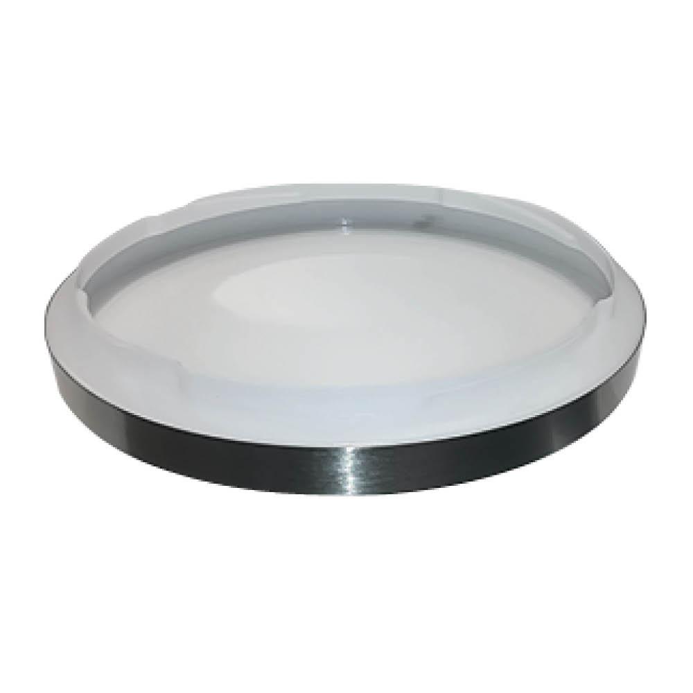 14IN LED Ceiling Luminaire Replacement Lens Brushed Nickel Frosted Round STANDARD