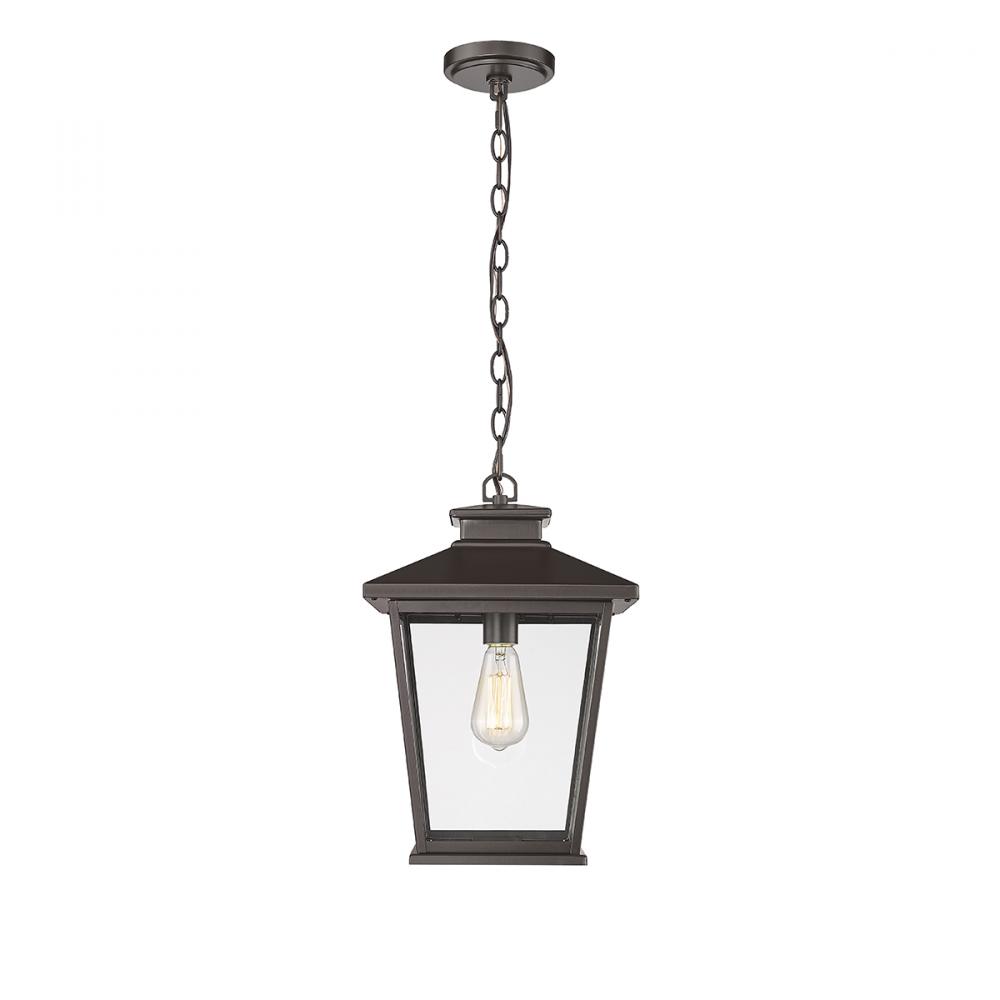 Bellmon 1-Light Outdoor Hanging Lantern Powder Coated Bronze