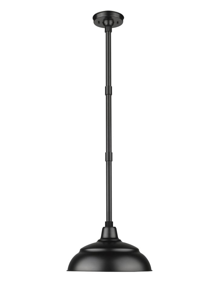 R Series 1-Light Pendant light Satin Black