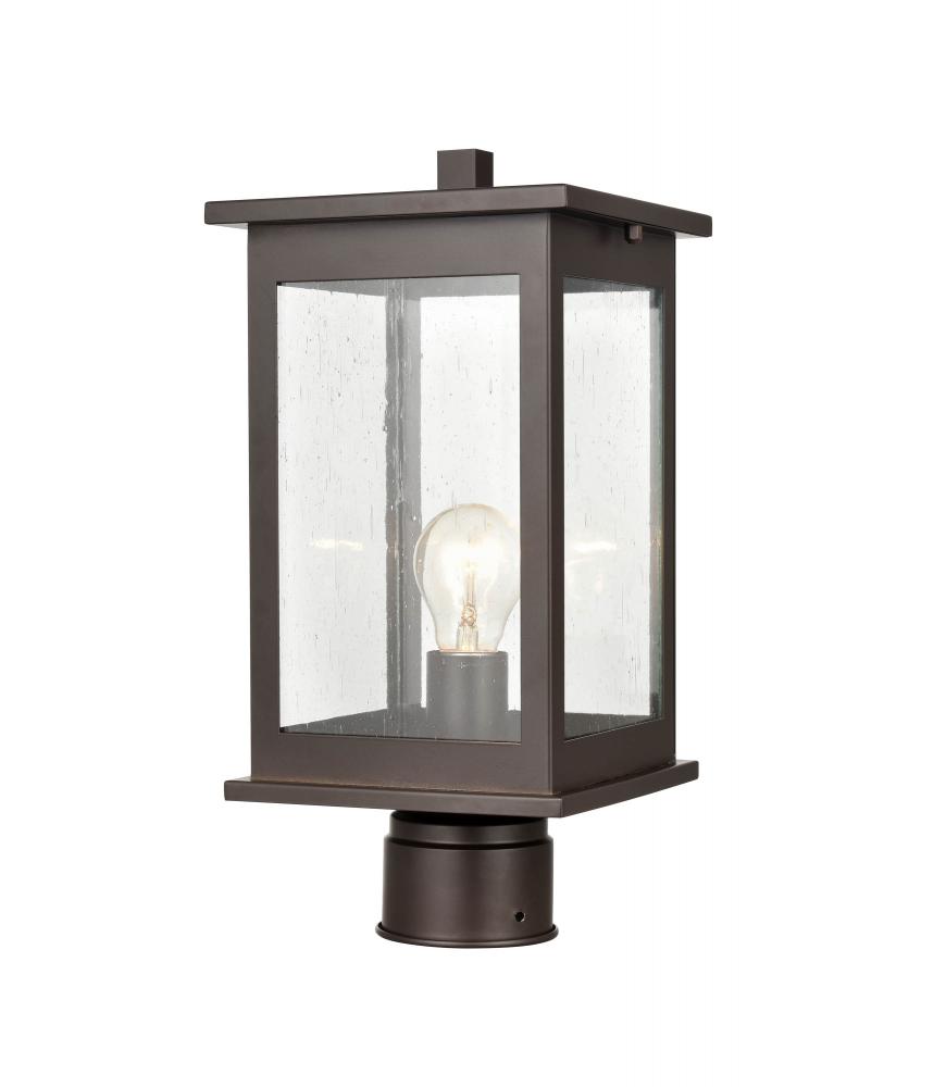 Bowton 1-Light Outdoor Post Lantern Powder Coated Bronze