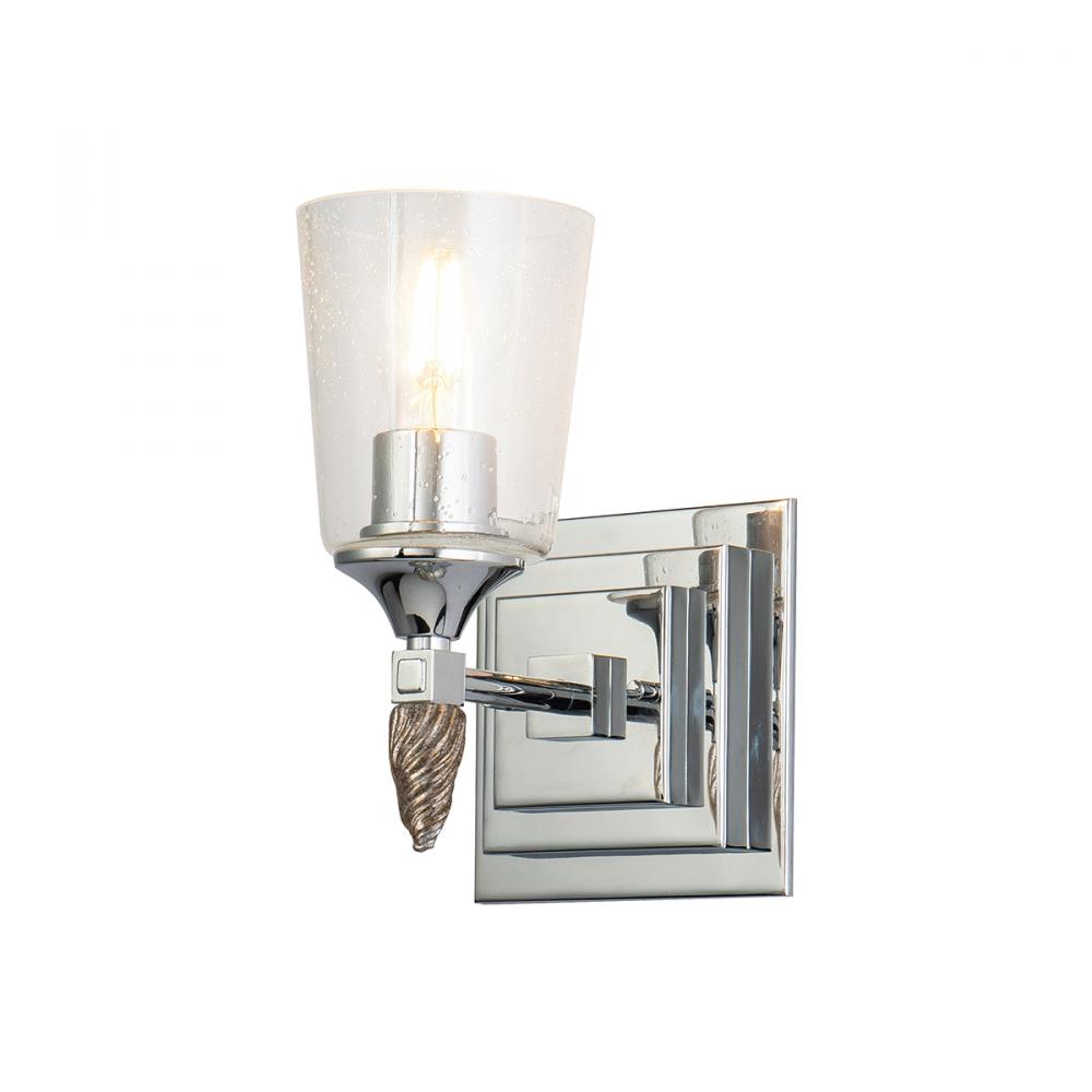 Vetiver 1 Light Wall Sconce In Silver