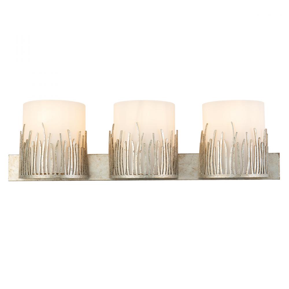 Sawgrass 3 Light Vanity In Distressed Silver