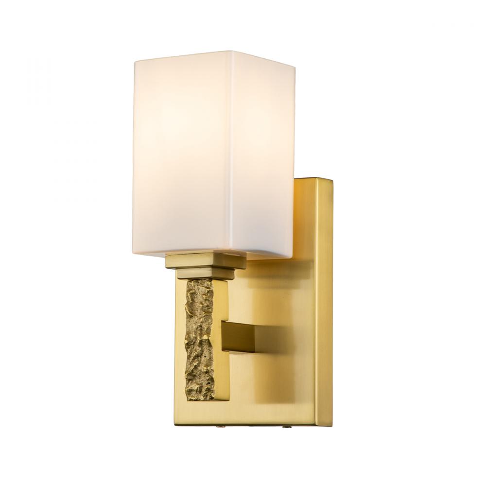 Jack 1 Light Bath Bar in Aged Brass