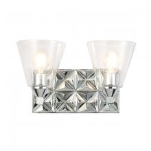 Lucas McKearn BB1302PC-2 - Alpha 2 Light Vanity Light With Glass