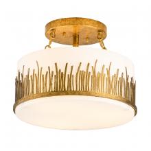 Lucas McKearn FM90610G-15 - Sawgrass Semi-flush Light in Gold