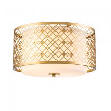 Lucas McKearn FM1185LG-2 - Ziggy Flush Mount in Laquered Gold