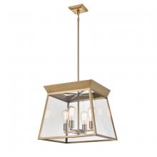 Artcraft AC11852BB - Lucian 4 Light Chandelier 18&#34; Diameter Brushed Brass