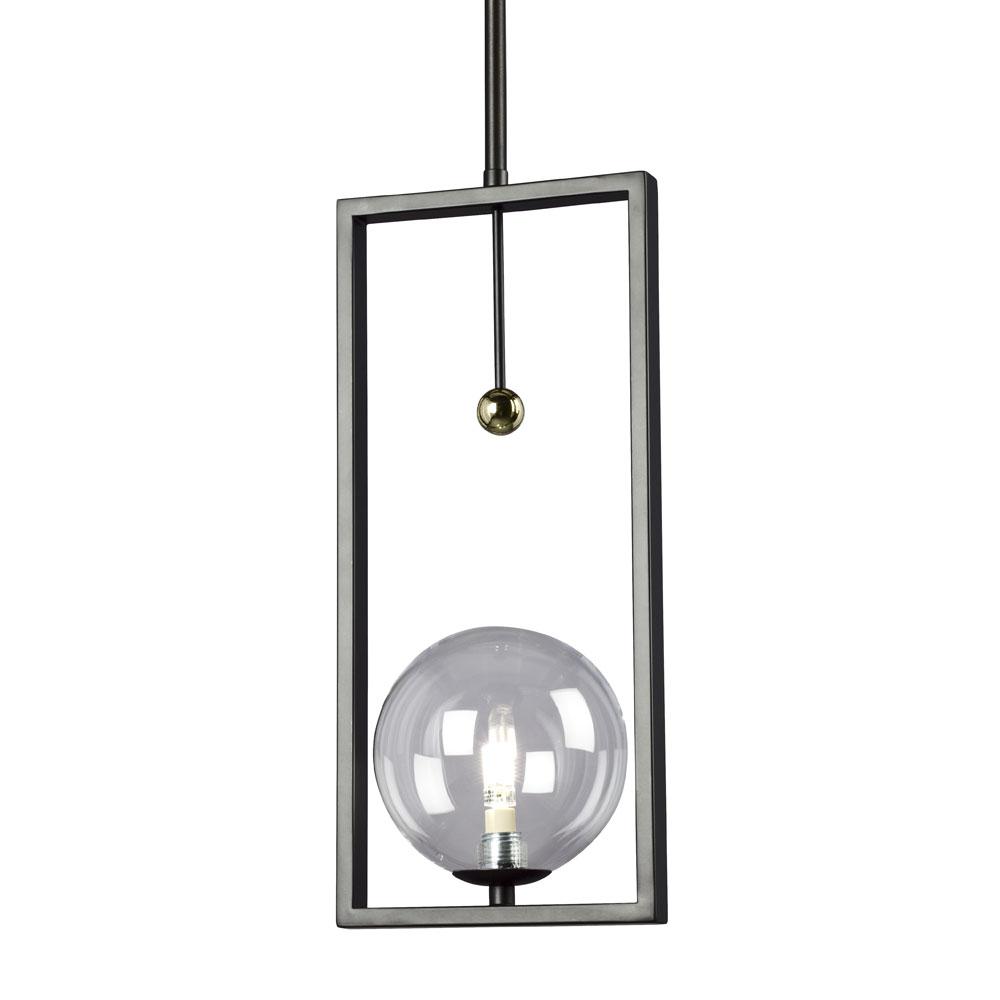 Mini Pendant BK w/6&#34;, 12&#34; & 18&#34; Ext. Rods