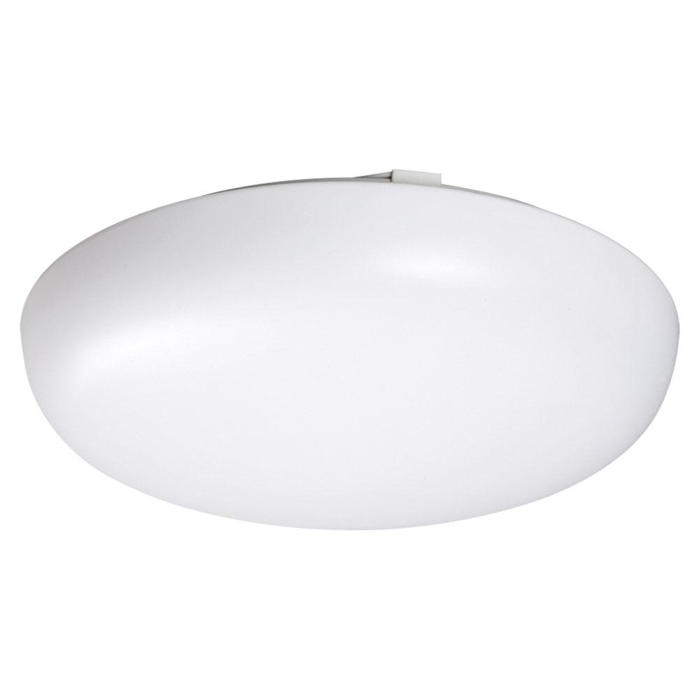 LED Flush Mount Ceiling Light / Round Cloud Light - in White finish with White Acrylic Lens (Fluores