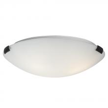 Galaxy Lighting 680416ORB/WH - 16&#34; Flush Mount Ceiling Light - Oil Rubbed Bronze Clips with White Glass