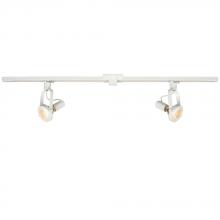 Galaxy Lighting 70221-4-2L WH - 4&#39; Two Light Halogen Track Kit - White