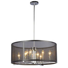 Galaxy Lighting 922791CH/BK - PENDANT CH/BK with 6&#34;,12&#34; & 18&#34; ext. rods