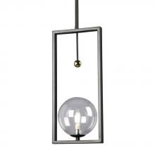 Galaxy Lighting 924764BK - Mini Pendant BK w/6&#34;, 12&#34; & 18&#34; Ext. Rods