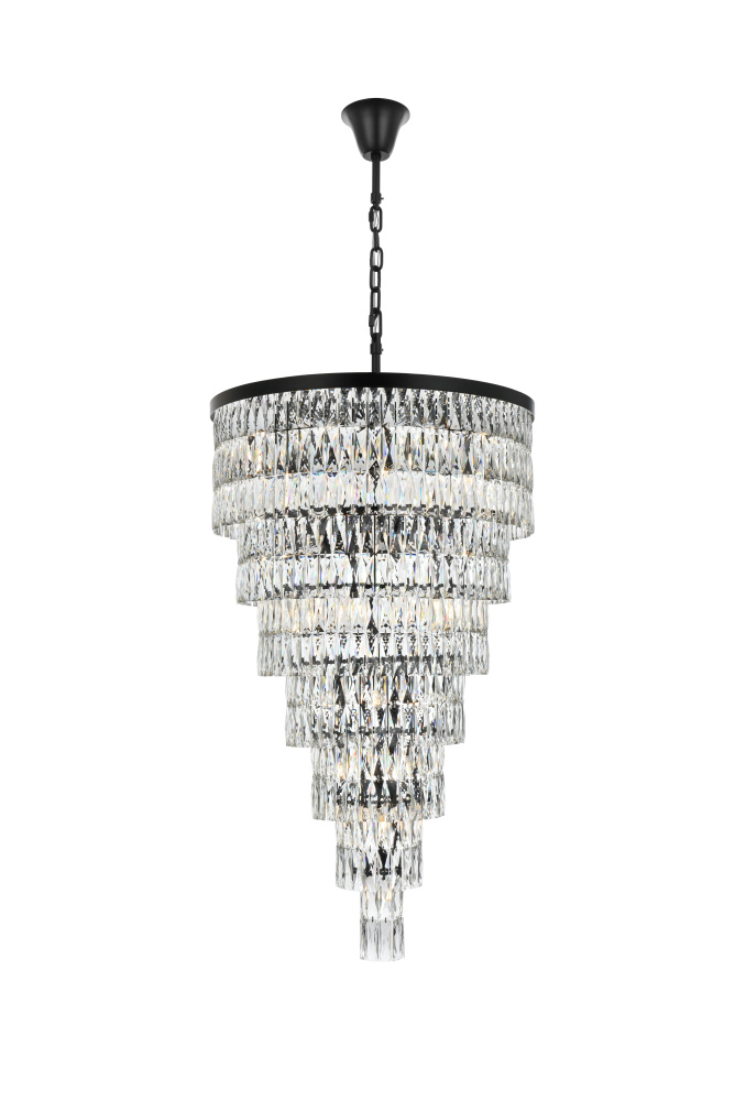 Pendant D32&#34;H54&#34;L41 Black