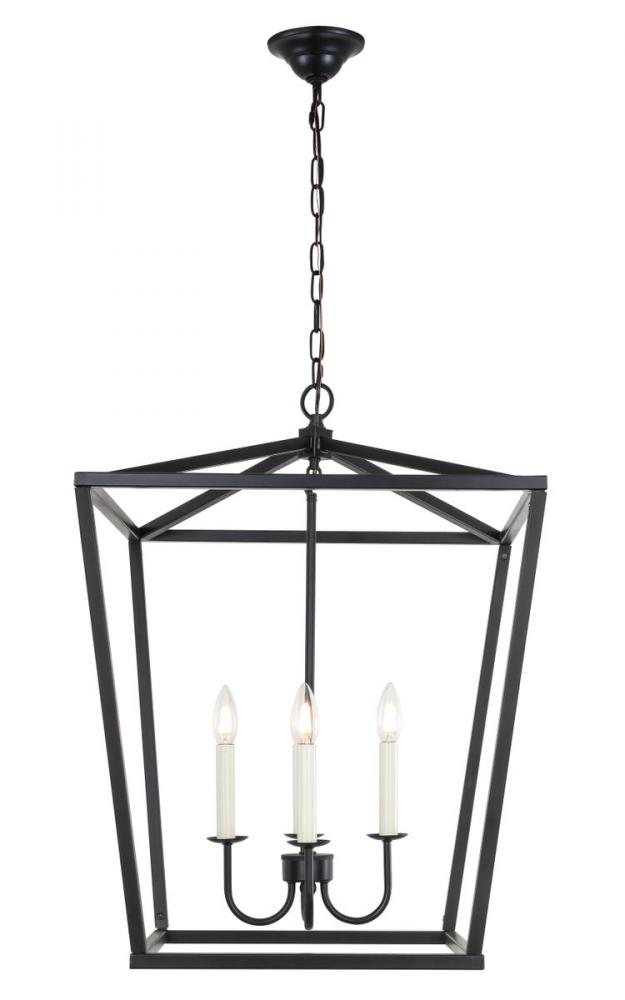 Maddox 4 light Black pendant