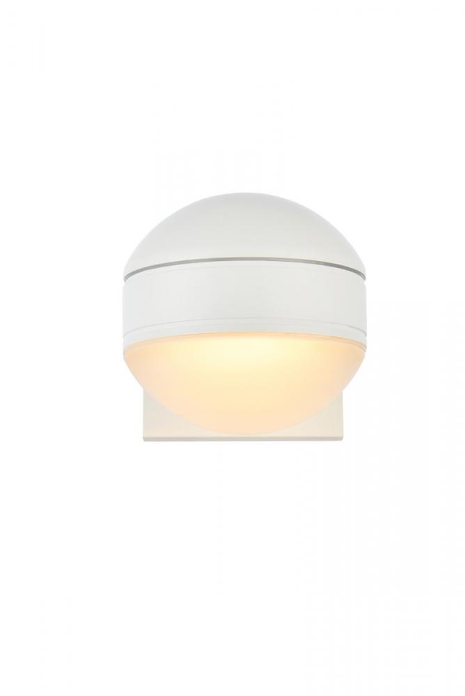 Raine Integrated LED wall sconce in white