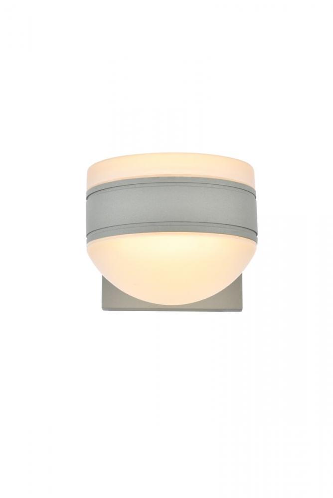 Raine Integrated LED wall sconce in silver