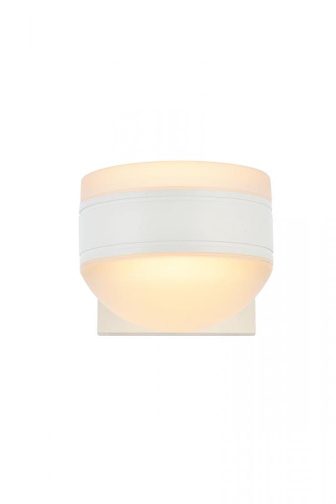 Raine Integrated LED wall sconce in white