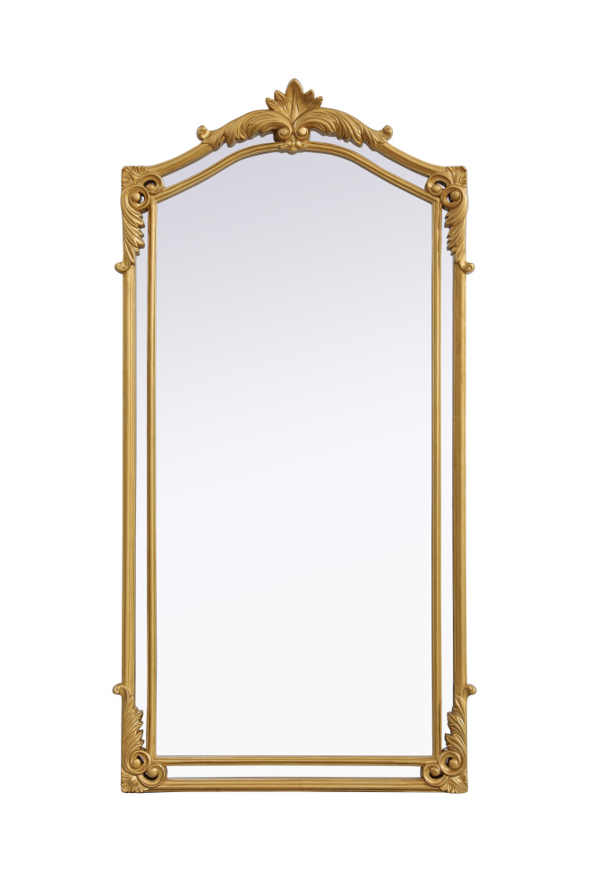 Wall mirror 33.5&#34;x66&#34; gold leaf
