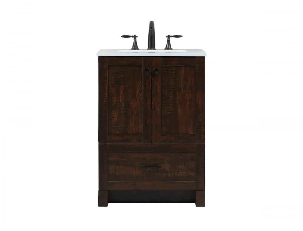 24 inch Single bathroom vanity in expresso