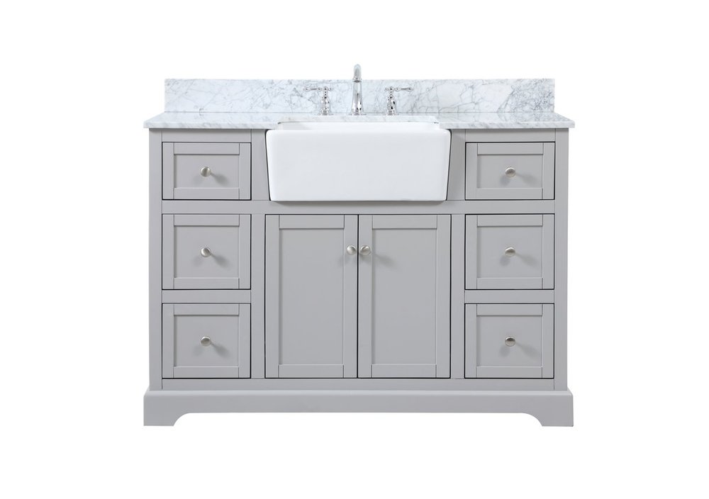 48 inch Single bathroom vanity in grey