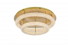 Elegant 3800F30L2SG - Bowen Flush D29.5&#39;&#39;H10&#39;&#39;LED 62W  Satin Gold