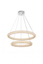 Elegant 3800G32C - Bowen Hang D31.5&#34;+D23.5&#34; LED 80W DIM 3CCT  Chrome