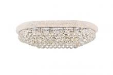 Elegant V1800F36SC/RC - Primo 18 Light Chrome Flush Mount Clear Royal Cut Crystal