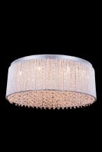 Elegant V2092F24C/RC - Influx 14 Light Chrome Flush Mount Clear Royal Cut Crystal