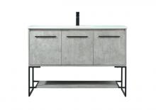 Elegant VF42548MCG - 48 Inch Single Bathroom Vanity in Concrete Grey