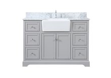 Elegant VF60248GR-BS - 48 Inch Single Bathroom Vanity in Grey