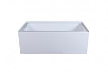 Elegant BT202-L3260GW - Alcove soaking bathtub 32x60 inch left drain in glossy white