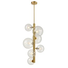 DVI Lighting DVP27049VBR-CL - Courcelette 7 Light Foyer