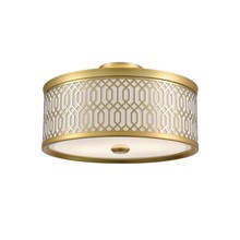 DVI Lighting DVP33911VBR-SW - Tortona 2 Light Semi-Flush Mount