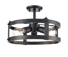 DVI Lighting DVP40312EB - Oakhurst Semi Flush Mount