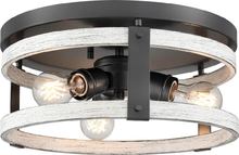 DVI Lighting DVP40332GR+BIW - Oakhurst Flush Mount