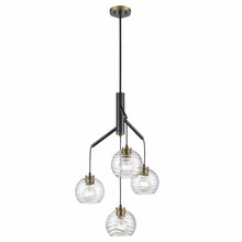 DVI Lighting DVP40424BR+GR-RPG - Tropea 4 Light Pendant