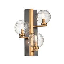 DVI Lighting DVP40499BR+GR-RPG - Tropea 3 Light Sconce