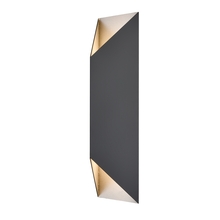 DVI Lighting DVP43082SS+BK - Brecon Outdoor Triangular 24 Inch 2 Light Sconce