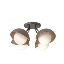 Hubbardton Forge - Canada 121375-SKT-14-05-GG0711 - Brooklyn 4-Light Single Shade Semi-Flush